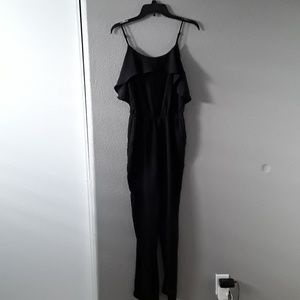 Spaghetti strap pants romper